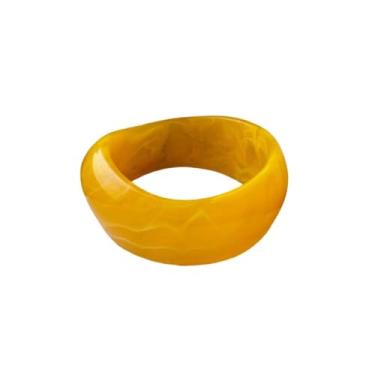 Imagem de Fuqimanman2020 Bracelete de acrílico grosso para mulheres, colorido, irregular, geométrico, resina, pulseira, pulseira larga com placa de acetato de tartaruga, joia moderna, presente, Fixed, Zinco