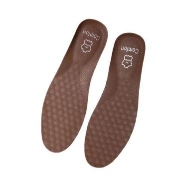 Imagem de Palmilhas De Couro Para Sapatos Com Suporte Para Arco, Ortopédicas, Pa