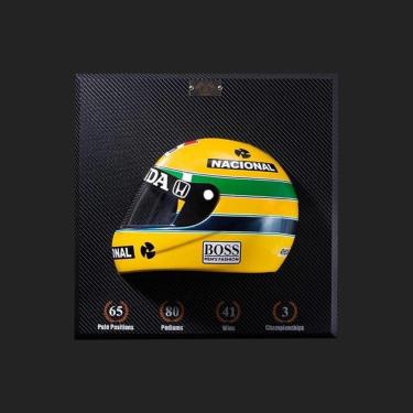 Imagem de Quadro 3D Decorativo Helmet F1 SN 1988 Amarelo G53 - Gran Belo