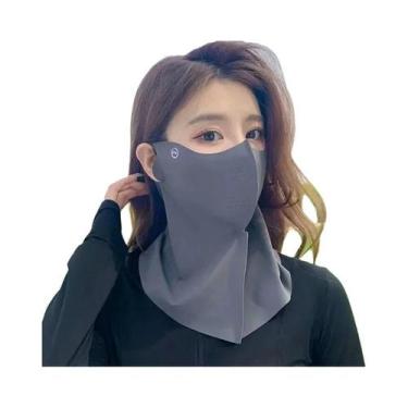 Imagem de Máscara Facial E De Pescoço Feminina Com Proteção UV, Respirável, Em S