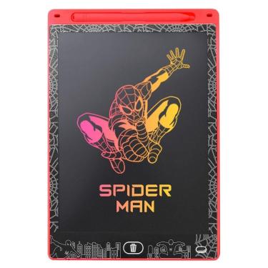 Imagem de Lousa Mágica Led Lcd Homem Aranha Tablet Infantil + Caneta Educativa Menino Criança Vermelho