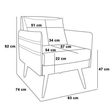 Imagem de Kit 01 Namoradeira E 02 Poltronas Corino Castanho Preto
