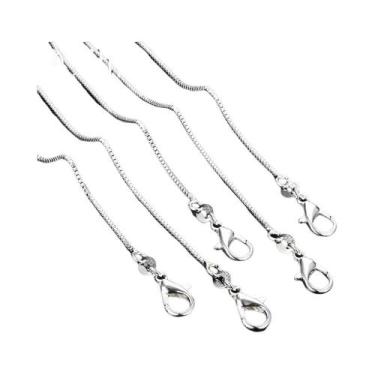 Imagem de Colar De Cadeia Box Em Prata Esterlina 1MM, 16-30 Polegadas, Para Mulh