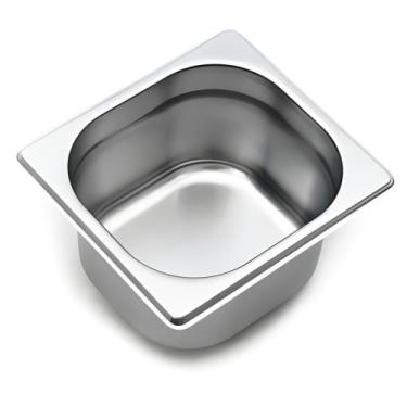 Imagem de Cuba Gastronomica Gn 1/6 10Cm Inox Para Carro Buffet - Vaccarin