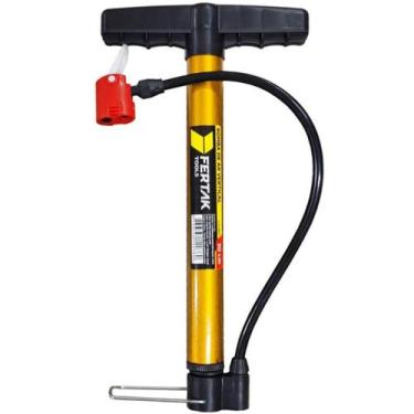 Imagem de Bomba de Ar P/ Encher Pneu de Bicicleta Bico Duplo 30cm - Fertak