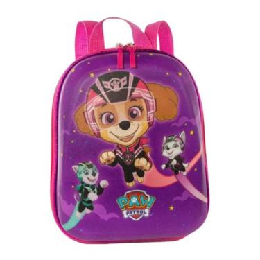 Imagem de Lancheira Mochila P Infantil Patrulha Canina Skye Escolar, Roxo