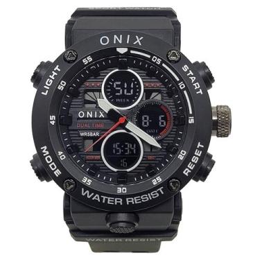 Imagem de Relógio Masculino Onix OX116 Preto AnaDigi Analógico Digital Esportivo