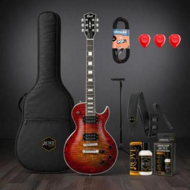 Imagem de Guitarra Cort Les Paul Cr 200 Fbl Flip Blue