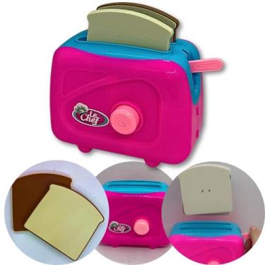 Imagem de Torradeira de Brinquedo Rosa Educativos - Usual Brinquedos