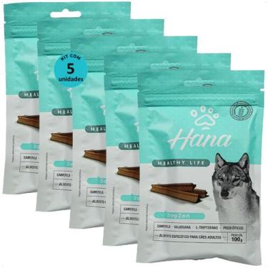 Imagem de Snack hana healthy life dogzen cães adultos 100g kit com 5