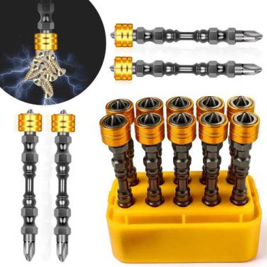 Imagem de Jogo Ponteira Bits PH2 Imantado Limitador Para Parafusar Drywall Com 1