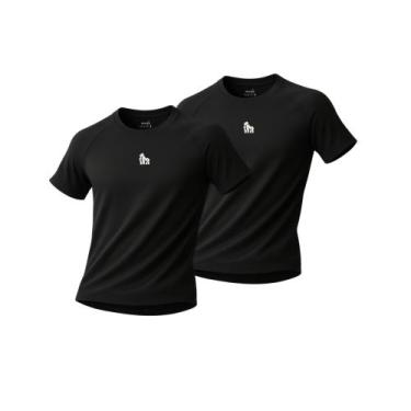Imagem de Kit 2 Camisetas Masculinas Manga Curta Dry Fit Monk Academia Corrida T