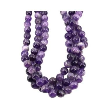 Imagem de Contas De Pedra Natural De Quartzo Transparente Redondas Soltas, Fio D