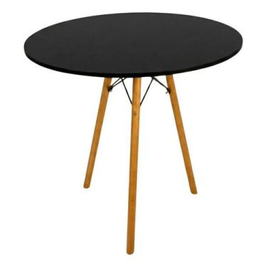 Imagem de Mesa Jantar 60cm Redonda Base Tripé Eiffel Charles Eames Escrivaninha 
