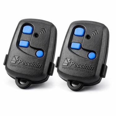 Imagem de Kit 2 Controle Remoto 3C 433MHz Peccinin Nice Rolling Code Portão Elet