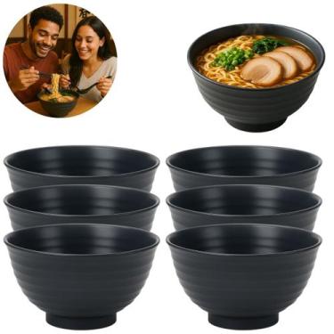 Imagem de 4 Tigelas Bowl 850ml pra Lamen Sopas Restaurante Oriental - Kehome