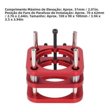 Imagem de Base De Mesa Para Router Em Liga De Alumínio Com Elevação Manual Por M