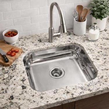 Imagem de Cuba Pia Inox 304 Cozinha No0 40x34x14 Eletrocubas Funda