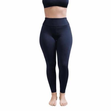 Imagem de Calça Suplex feminina Flanelada/térmica pespontada (reforçada) Cor:Pre