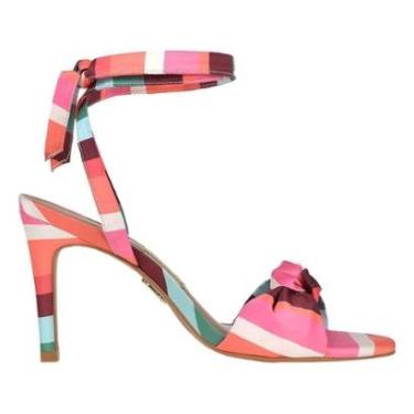 Imagem de Sandalia Uza Nice Stripes Salto Alto Sand -M26A974A0033-Feminino