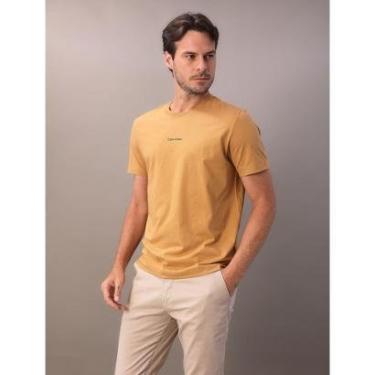 Imagem de Camiseta Manga Curta Calvin Klein Nano Logo Havana-Masculino