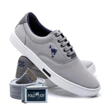 Imagem de Kit 1 Tênis Casual em Lona + 1 Cinto Polo Joy-Masculino