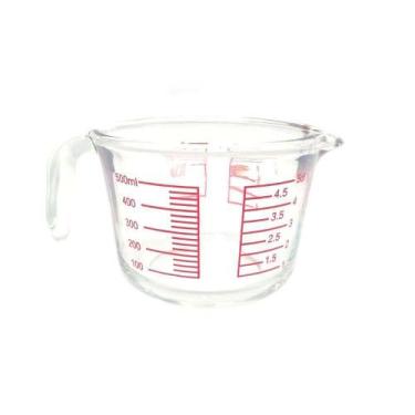 Imagem de Jarra Medidora De Vidro 500ml Transparente - PLASVALE