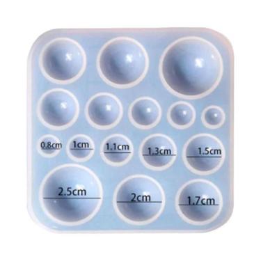 Imagem de Molde De Silicone Para Resina Epóxi DIY: Pingente De Anel Semicircular