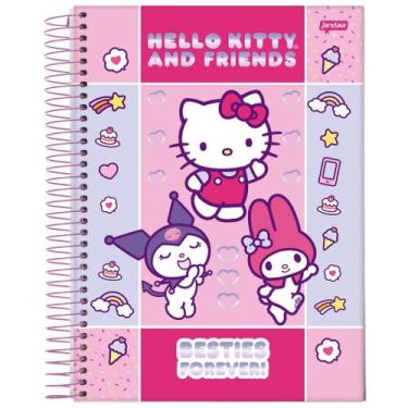 Imagem de Caderno Espiral Grande Universitário 1 Metéria Hello Kitty Besties For