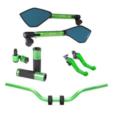 Imagem de Manete Manopla Retrovisor Peso Guidão CG titan fan start cargo freio a