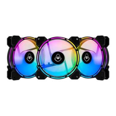Imagem de Kit 3 Cooler Fan Mancer Z200 3x120mm RGB Preto - MCR-Z20RGB-01
