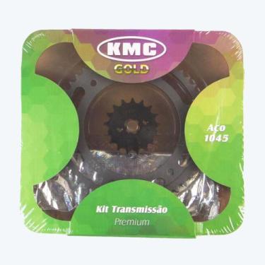 Imagem de Kit Transmissão Relação KMC Gold Nxr Bros 150 2009 2010 2011 2012 2013