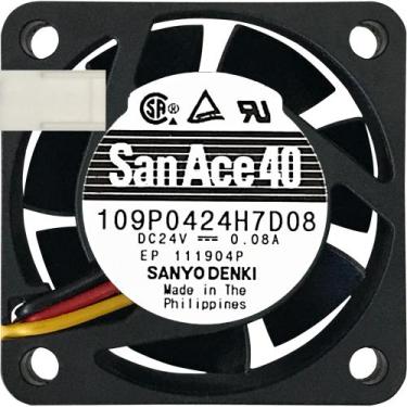 Imagem de Cooler 109P0424H7D08 24V 0.08A 1.92W 3L 3P 40X40X15MM B2 - Sanyo Denki