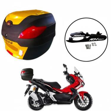 Imagem de Baú Moto Universal Awa 41 L com Suporte Adv 150, dourado