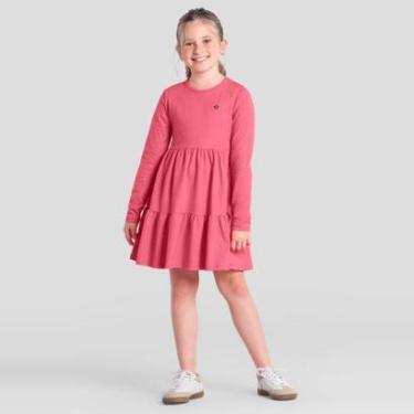 Imagem de Vestido infantil menina em cotton com glitter Brandili-Feminino