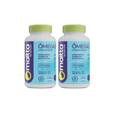 Imagem de Kit 2 Ômega 3 EPA-DHA 1000mg 2x120 cápsulas Maltta-Unissex