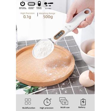 Imagem de Balança eletrônica do peso do cozimento da cozinha de 0.1g/500g digita