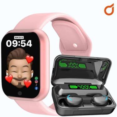 Imagem de Relógio Smart Digital D20 Masculino/feminino + Fone F9 S/fio - 01Smart