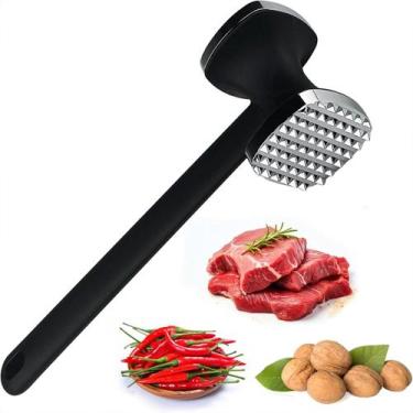 Imagem de Martelo Culinário Amaciador Batedor De Carne Black Dupla Face Elegance