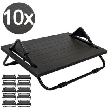 Imagem de 10 Apoio de Pé, Apoio para os Pés Ergonômico em MDF - Multivisão