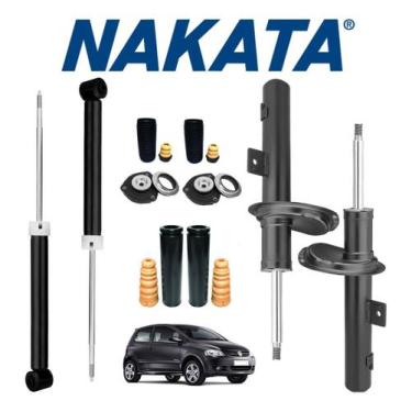 Imagem de 4 Amortecedores Dianteiros + Traseiro Nakata + 4 Kit Batentes Fox