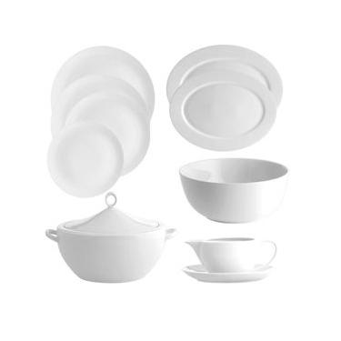 Imagem de Aparelho de Jantar Vista Alegre Broadway White em Porcelana 42 Peças: O Auge do Minimalismo e Sofisticação Moderna