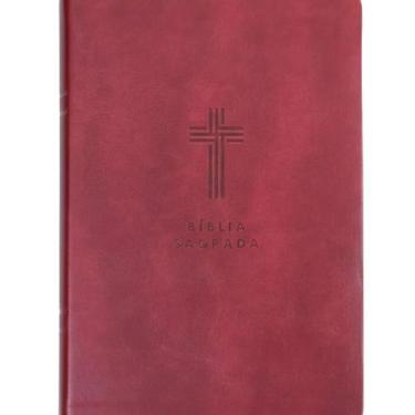 Imagem de Bíblia Sagrada  NVI  Letra Gigante  Vinho Com Índice - Vida