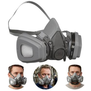 Imagem de Máscara de Segurança Semifacial Com Filtro Químico 6000 Proteção Contra Vapores 3M
