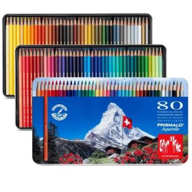 Imagem de Lápis de Cor Aquarelável Caran D'Ache Prismalo 80 Cores - CARAN DACHE