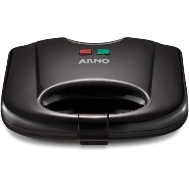 Imagem de Sanduicheira e Grill SACB Antiaderente para Preparo Rápido Preto 220V