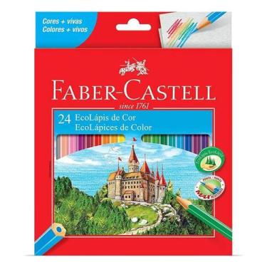 Imagem de Lápis de Cor Ecolápis 120124 24 Cores - Faber Castell - Tendtudo