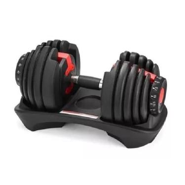 Imagem de Halter Dumbbell Regulável 24kg (52.5lbs) com Base - Peso de musculação