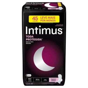 Imagem de Kit 3 intimus gel noturno seca com abas com.45 = 135 absorv