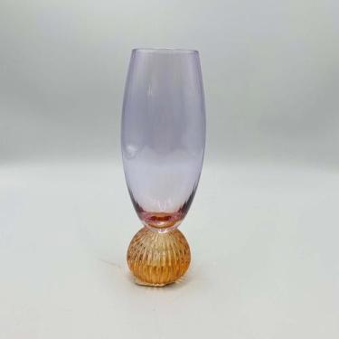 Imagem de Taça Espumante Bubble Listras Lilás e Âmbar 12x4cm - ROJEMAC